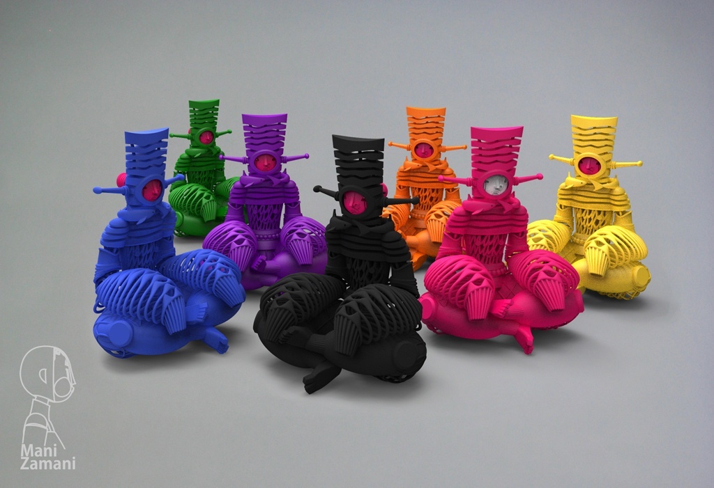 Mani Zamani’s Epic 3D Printed Toy Collection